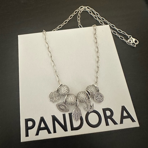 PANDORA Pave Lights & Symbols Charms Necklace - Picture 4 of 4
